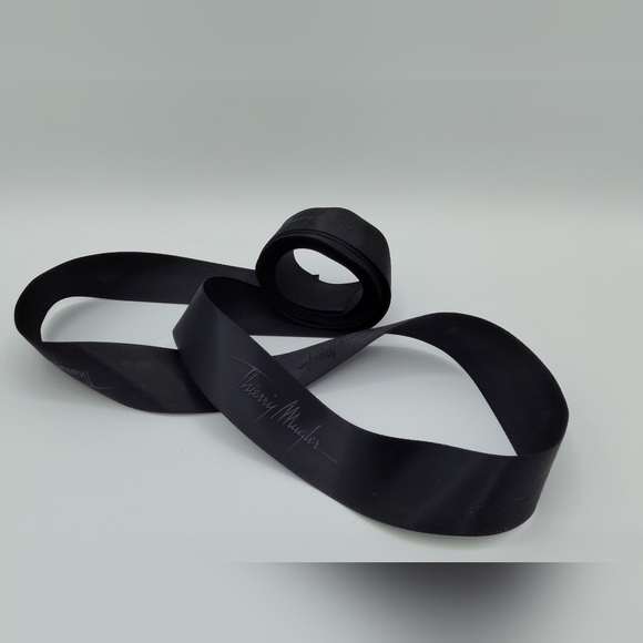 Thierry Mugler Other - THIERRY MUGLER Logo Ribbon Black Satin 2 Yards Luxury Designer Packaging